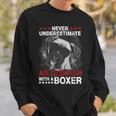 Never Underestimate An Old Man With A Boxer Sweatshirt Gifts for Him