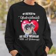 Never Underestimate An Old Woman With A Schnauzer Dog Lover Sweatshirt Gifts for Him