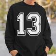 Number 13 Varsity Sports Team Jersey 13Th Birthday 13 Years Sweatshirt Gifts for Him