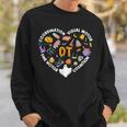 Occupational Therapy Coordination Halloween Heart Spooky Ot Sweatshirt Gifts for Him