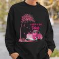 In October We Wear Pink Ribbon Leopard Truck Breast Cancer Sweatshirt Gifts for Him