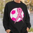 In October We Wear Pink Soccer Breast Cancer Awareness Sweatshirt Gifts for Him