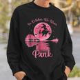 In October We Wear Pink Witch Breast Cancer Awareness Sweatshirt Gifts for Him