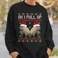 Ok I Pull Up Capybara Ugly Christmas Sweater Meme Sweatshirt Gifts for Him