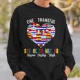 One Thankful School Counselor Hispanic Heritage Month Flags Sweatshirt Gifts for Him
