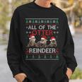 All Of Otter Reindeer Christmas Ugly Sweater Pajamas Xmas Sweatshirt Gifts for Him