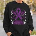 Overdose Awareness Purple Ribbon Drug Addiction Sweatshirt Gifts for Him