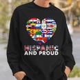 Hispanic And Proud Heart Pride Hispanic Heritage Month Sweatshirt Gifts for Him