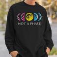 Pansexual Pride Not A Phase Moon Design For Pansexual Sweatshirt Gifts for Him