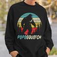 Papasquatch Fathers Day Bigfoot Sasquatch Papa Gifts Sweatshirt Gifts for Him