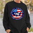 Patriotic 4Th Of July Graphic Art American Flag Fireworks Sweatshirt Gifts for Him