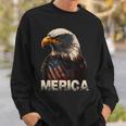Patriotic Bald Eagle 4Th Of July Usa American Flag Sweatshirt Gifts for Him