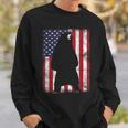 Patriotic Black Bear American Flag Usa 4Th Of July Sweatshirt Gifts for Him