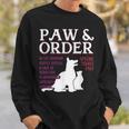 Paw And Order Special Feline Unit Pets Training Dog Cat Sweatshirt Gifts for Him
