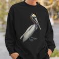 Pelican Vintage Bird Graphic Brown Pelican Sweatshirt Gifts for Him