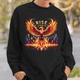 Phoenix Fire Mythical Bird Inspirational Motivational Sweatshirt Gifts for Him