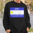 Pickleball Addicts Anonymous Name Tag Sweatshirt Gifts for Him