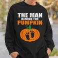 Pregnant Halloween Costume For Dad Expecting Lil Pumpkin Sweatshirt Gifts for Him