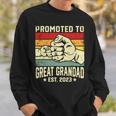 Promoted To Great Grandad Est 2023 Vintage New Dad Funny Gifts For Dad Sweatshirt Gifts for Him