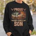 Proud Air Force Son Veteran Pride Sweatshirt Gifts for Him
