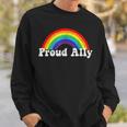 Proud Ally Lgbtq Lesbian Gay Bisexual Trans Pan Queer Gift Sweatshirt Gifts for Him