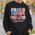 Proud Coast Guard Boyfriend Usa Flag Men Usa Funny Gifts Sweatshirt Gifts for Him