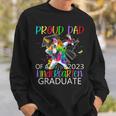 Proud Dad Of A 2023 Kindergarten Graduate Unicorn Dabbing Sweatshirt Gifts for Him