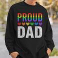 Proud Dad Of Gay Lesbian Lgbt Family Matching Pride Ally Sweatshirt Gifts for Him