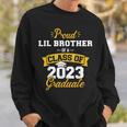 Proud Lil Brother Class Of 2023 Graduate Senior Graduation Sweatshirt Gifts for Him