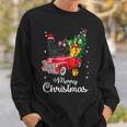 Puli Ride Red Truck Christmas Pajama Dog Sweatshirt Gifts for Him