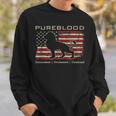 Pureblood Movement Pureblood Medical Freedom Lion Usa Flag Sweatshirt Gifts for Him