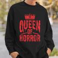 Queen Of Horror For Scary Films Lover Halloween Fans Halloween Sweatshirt Gifts for Him