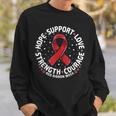 Red Ribbon Week 2023 Hope Love Support Red Ribbon Week Sweatshirt Gifts for Him