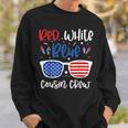 Red White & Blue Cousin Crew 4Th Of July Kids Usa Sunglasses Sweatshirt Gifts for Him