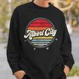 Retro Albert City Home State Cool 70S Style Sunset Sweatshirt Gifts for Him