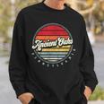 Retro Ancient Oaks Home State Cool 70S Style Sunset Sweatshirt Gifts for Him