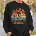 Retro Jiu Jitsu Dad Bjj Men Fathers Day Vintage Sweatshirt Gifts for Him