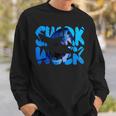Retro Shark Ocean Biologist Animal Lover Shark Fin Week 2023 Sweatshirt Gifts for Him