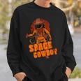 Retro Space Cowboy Cowgirl Rodeo Horse Astronaut Western Sweatshirt Gifts for Him