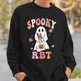 Retro Spooky Rbt Behavior Technician Halloween Rbt Therapist Sweatshirt Gifts for Him