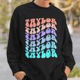 Retro Taylor First Name Birthday Sweatshirt Gifts for Him