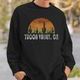 Retro Yucca Valley California Desert Sunset Vintage Sweatshirt Gifts for Him