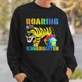 Roaring Into Kindergarten Tiger Back To School From Teacher Sweatshirt Gifts for Him