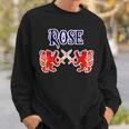 Rose Scottish Clan Kilt Lion Family Name Tartan Gifts For Lion Lovers Funny Gifts Sweatshirt Gifts for Him