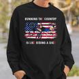 Running The Country Is Like Riding A Bike Funny Joe Biden Running Funny Gifts Sweatshirt Gifts for Him