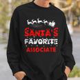 Santas Favorite Associate Funny Job Xmas Gifts Sweatshirt Gifts for Him