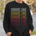 Saranac Lake Ny Vintage Style New York Sweatshirt Gifts for Him