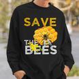 Savethe Bees Keeper Climatechange Flowers And Bees Themes Sweatshirt Gifts for Him