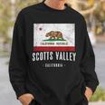 Scotts Valley California Cali City Souvenir Ca Flag Sweatshirt Gifts for Him