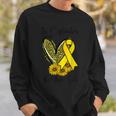 In September We Wear Gold Childhood Cancer Awareness Ribbon Sweatshirt Gifts for Him